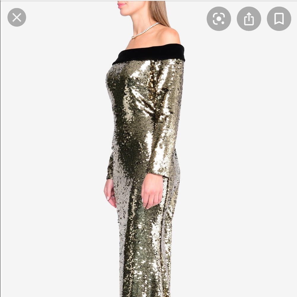 Gold sequins gown